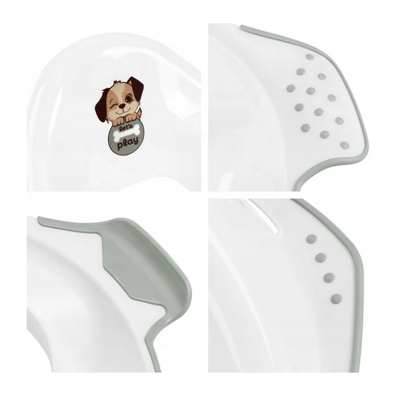 keeeper WC-potitool libisemiskindla funktsiooniga 'Ewa Dogs' valge 30x40x15cm