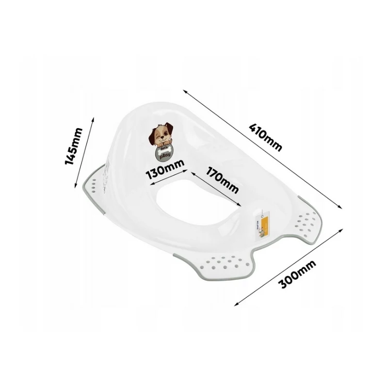 keeeper WC-potitool libisemiskindla funktsiooniga 'Ewa Dogs' valge 30x40x15cm