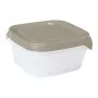 CURVER Fresh&Go 3-osaline ruudukujuline toidunõude komplekt 0,8L beež