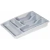 CURVER söögiriistade alus 30x42x6,4 cm hall – 6 sektsiooni, nõudepesumasinas pestav, BPA-vaba polüpropüleen