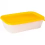 CURVER Fresh & Go 3-osaline ristkülikukujuline toidukarpide komplekt 2L + 1L + 0,5L kollane