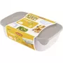 Curver Fresh & Go toidukarpide komplekt, 3 ristkülikukujulist anumat, 2L + 1L + 0,5L, läbipaistvad värviliste õhukindlate kaantega