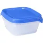 CURVER Fresh&Go toidukauskide komplekt, 3 tk, igaüks 0,8 L, sinine, õhukindlad kaaned, BPA-vaba, mikrolaineahjus, sügavkülmas ja nõudepesumasinas kasutatav