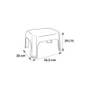 KEEEPER taburet Tim 36,5x30x24 cm grafiit