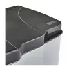 KEEEPER Prügikast jäätmete sorteerimiseks 7+15L Gunnar 39,5x29x43,5cm Helehõbedane