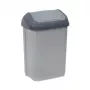 KEEEPER Swantje 25L prügikast pöörleva kaanega, hele hõbedane, 33,5x25,5x53,5 cm