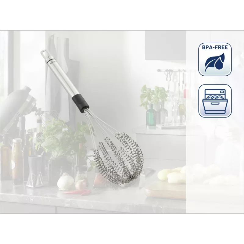 LEIFHEIT Speed Quirl M käsitsi vispel, roostevaba teras, valge/hall, 26 cm