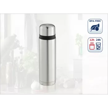 LEIFHEIT Thermos Coco 1,0L roostevabast terasest vaakumisoleeritud termospudel, hõbedane