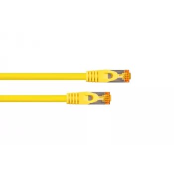 KABELMEISTER Cat.7 S/FTP patchkaabel, RJ45, TPE-kate, halogeenivaba, kollane, 1m