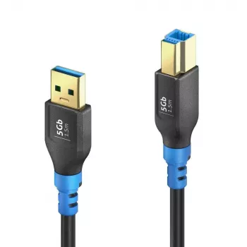 PureLink FlexInstall USB-A - USB-B kaabel USB 3.0 5Gbps 1,50m must