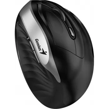 UNITEK Genius Ergo 8250S juhtmevaba ergonoomiline hiir, 1600 DPI, must-hõbedane