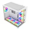 FSP Fortron M341-WA Mid-Tower arvutikorpus karastatud klaasi ja 4 ARGB ventilaatoriga