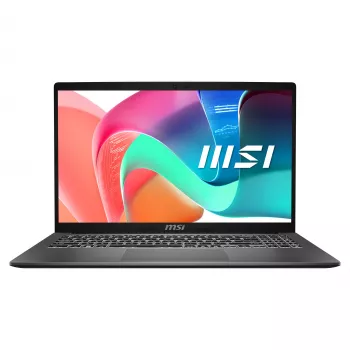 MSI Modern 15 F1MG-1246FRNN 15,6 inch Full HD IPS sülearvuti, Intel Core i5-1235U, 16GB RAM, 512GB SSD, Windows 11 Pro, AZERTY prantsuse klaviatuur, Classic Black