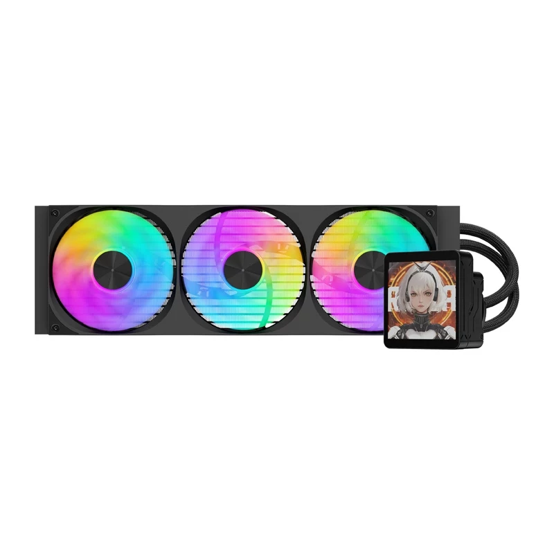 DarkFlash DV360S MAX 360mm ARGB AIO vedelikjahuti protsessorile - must