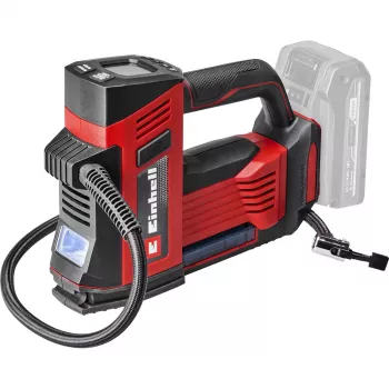 Einhell Power X-Change juhtmeta auto kompressor CE-CC 18/23 D Li-Solo, 18V, 11 baari, digitaalne manomeeter, LED-tuli, punane/must (ilma akuta)