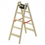 HAILO H77 ComfortLine kahepoolne puidust astmeline redel 2x5 astet