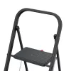 HAILO K44 StandardLine kokkuklapitav astmepink turvakäepidemega, 2 astet, teras, must, 150 kg