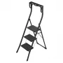 HAILO K77 ComfortLine kokkupandav astmepink, 3 astet, alumiinium, turvakäepide, must, 150 kg