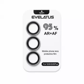 Evelatus Samsung Galaxy S26 kaamera objektiivi kaitseklaas Armor Clear - 9H karastatud klaas, üliõhuke, sõrmejälgede vastane, mullivaba