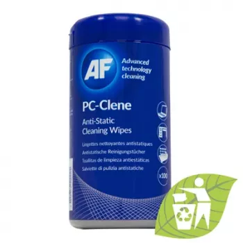 AF APCC100 ECO PC-Clene universaalsed puhastuslapid tööruumidele, 100 lappi, antistaatilised, alkoholivabad, ebemevabad