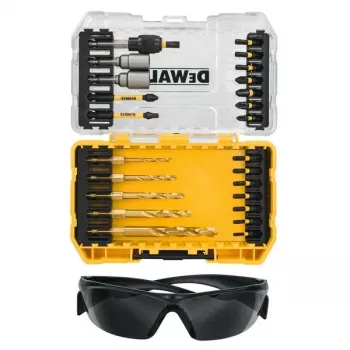 DEWALT DT70735T-QZ 25-osaline EXTREME FLEXTORQ kruvikeeraja otsakute komplekt koos magnetilise otsakuhoidjaga, TSTAK kohver