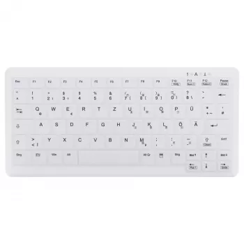 CONTOUR DESIGN Active Key MedicalKey AK-C4110 traadita klaviatuur, QWERTZ DE, valge, IP68 desinfitseeritav, laetav