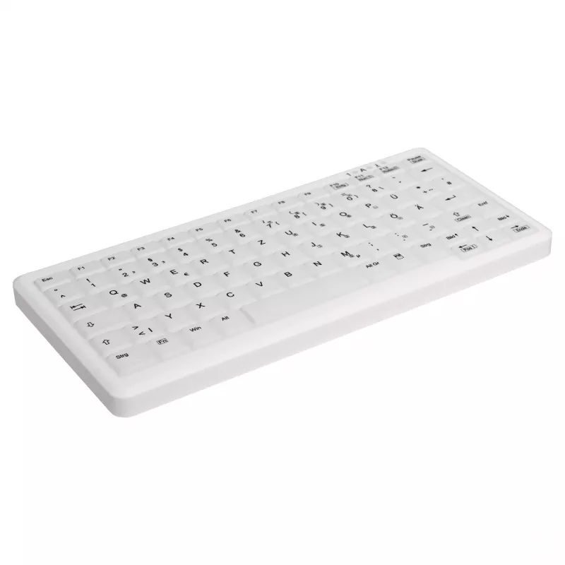 CONTOUR DESIGN Active Key MedicalKey AK-C4110 traadita klaviatuur, QWERTZ DE, valge, IP68 desinfitseeritav, laetav