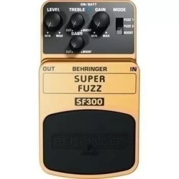 Behringer SF300 Super Fuzz pedaal 3 režiimiga elektrikitarrile