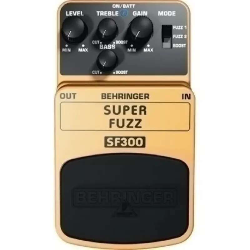 Behringer SF300 Super Fuzz pedaal 3 režiimiga elektrikitarrile