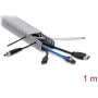 Delock kaablivagumik 40 x 25 mm - pikkus 1 m hall