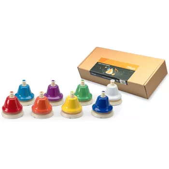 Stagg TB SET - 8-noodiline diatooniline lauakellade komplekt koos nupuvajutusmehhanismiga, värvikoodiga, C5-C6