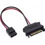 InLine® SATA toiteadapteri kaabel, SATA emane SlimSATA isasele, 0,15 m
