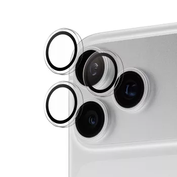 PanzerGlass PG Hoops kaamera objektiivi kaitse iPhone 15 Pro/Pro Max jaoks - läbipaistev karastatud klaas, 9H, määrdumisvastane, kriimustuskindel, lihtne paigaldada