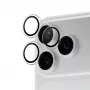 PanzerGlass PG Hoops kaamera objektiivi kaitse iPhone 15 Pro/Pro Max jaoks - läbipaistev karastatud klaas, 9H, määrdumisvastane, kriimustuskindel, lihtne paigaldada