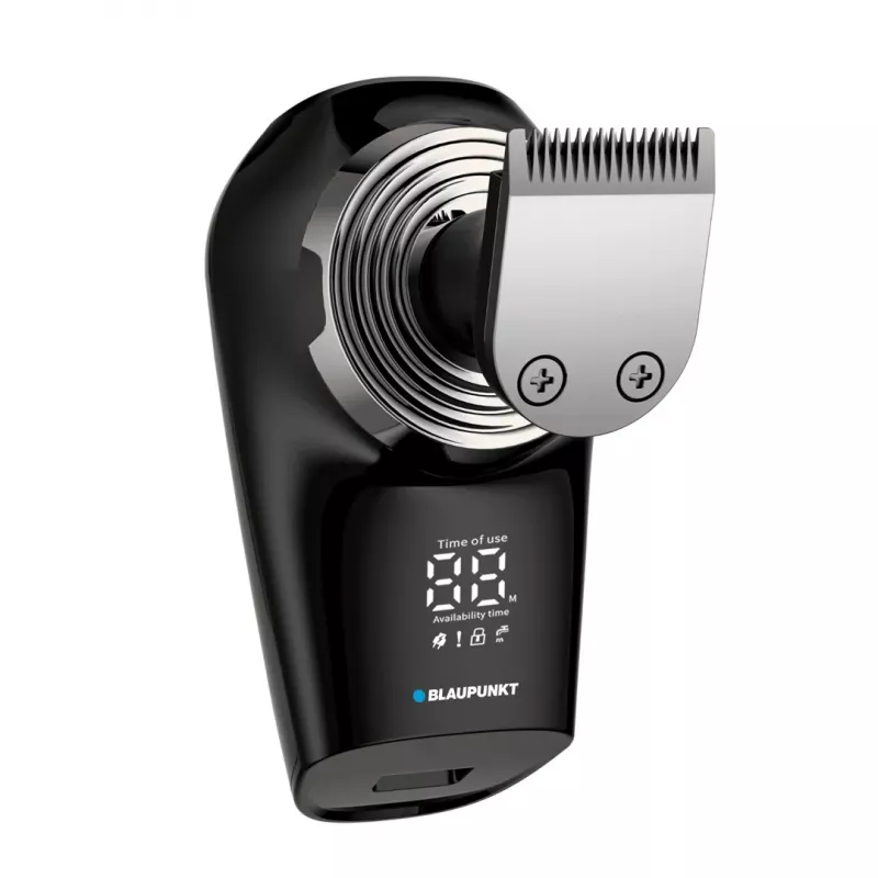 Blaupunkt MSH601 pöörlev pardel 3 peaga märg- ja kuivhabemeajamisaparaat pop-up trimmiga, LED-aku indikaator, reisilukk, IPX7 veekindel, 60 min juhtmeta tööaeg, must/hõbedane