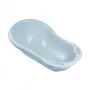 KEEEPER beebivann 84cm Wiktoria Pure Blue – ergonoomiline libisemiskindel vann koos äravoolukorgiga, BPA-vaba PP, 25L
