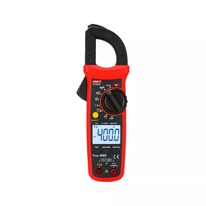 UNI-T UT202R True RMS digitaalne vooluklambik 400A AC/DC pinge takistus mahtuvus sagedus temperatuur NCV
