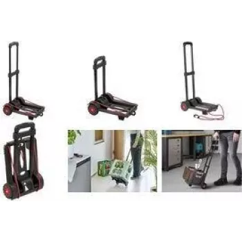 keeeper Easy-Fold Transpordikäru Mick, 50 kg kandevõime, 34 x 24.5 x 93.5 cm, must