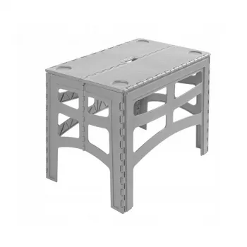 keeeper kokkupandav välistingimustes kasutatav laud Timo L, Nordic Grey, 70 x 45 x 55 cm, kandevõime 80 kg