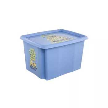 KEEEPER kaanega kast 30L Karolina “Minions Happiness” 45x35x27cm helesinine