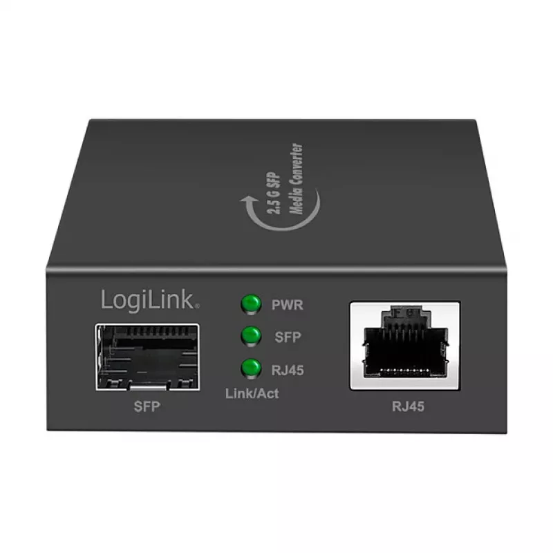 LogiLink 2.5 Gigabit meediakonverter RJ45 SFP-le