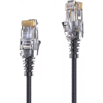 PureLink AVIT Media Series Slim Cat.6a S/FTP patchkaabel, 0,5 m, must