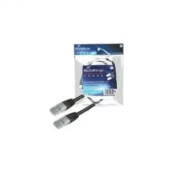 MediaRange MRCS110 CAT6 UTP paigalduskaabel, RJ45, 1,5 m, must
