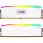 V-Color Manta XFinity+ aRGB 32GB (2x16GB) DDR5-6400 CL32 valge lauaarvuti mälukomplekt