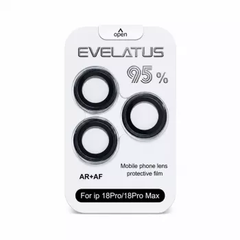 Evelatus Apple iPhone 18 Pro / 18 Pro Max kaamera läätse kaitse Armor Black