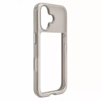 Evelatus Apple iPhone 17 LiveCase hübriidümbris koos alusega PC+TPU hõbedane