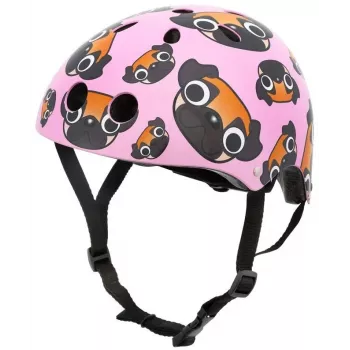 Hornit Pug laste jalgrattakiiver LED-tuledega - roosa, 48-53 cm PUS806