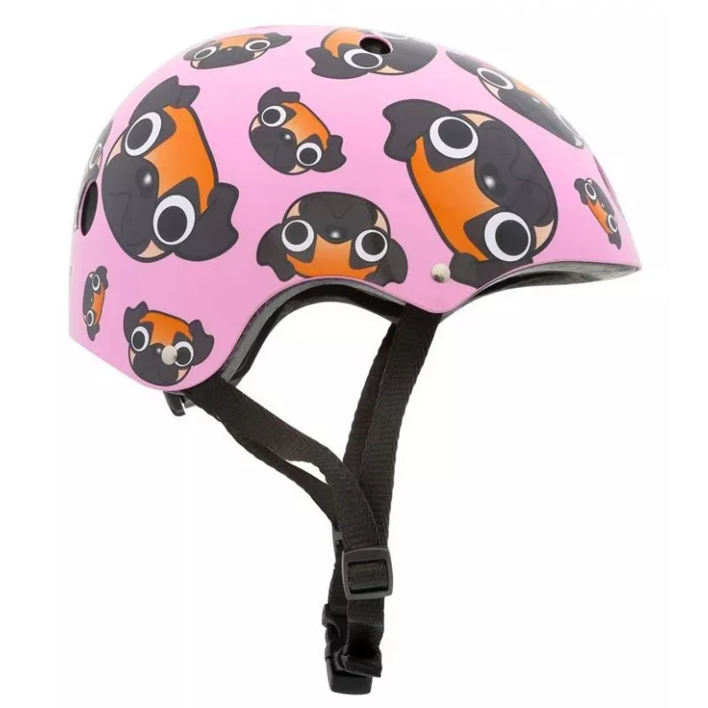 Hornit Pug laste jalgrattakiiver LED-tuledega - roosa, 48-53 cm PUS806