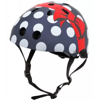 Hornit POM913 täpilise mustriga mitme spordiala kiiver lastele, 53-58 cm, must/sinine/punane/valge