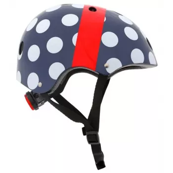 Hornit POM913 täpilise mustriga mitme spordiala kiiver lastele, 53-58 cm, must/sinine/punane/valge